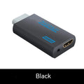 Full HD 1080P HDMI Compatible Converter Adapter Audio HDTV Monitor Zpaxo Black
