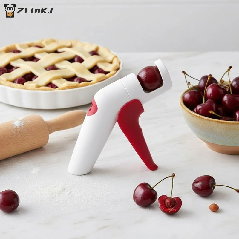 ▶1Pcs Household Cherry Red Date Hawthorn Pitting Machine, Multifunctional Fruit Core Remover Kitchen Gadget Zpaxo