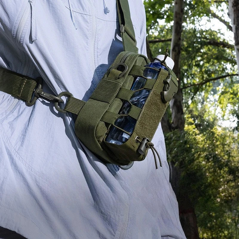 Tactical waist bag multifunctional hanging bag outdoor mobile phone crossbody bag chest bag camping cycling water bottle bag Zpaxo