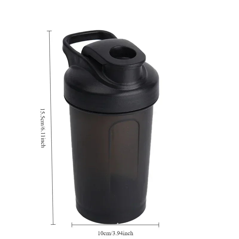 300ml Portable Outdoor Protein Powder Shaker Bottle Leak Proof Water Bottle for Gym Fitness Training Sport Mixing Cup with Scale Zpaxo