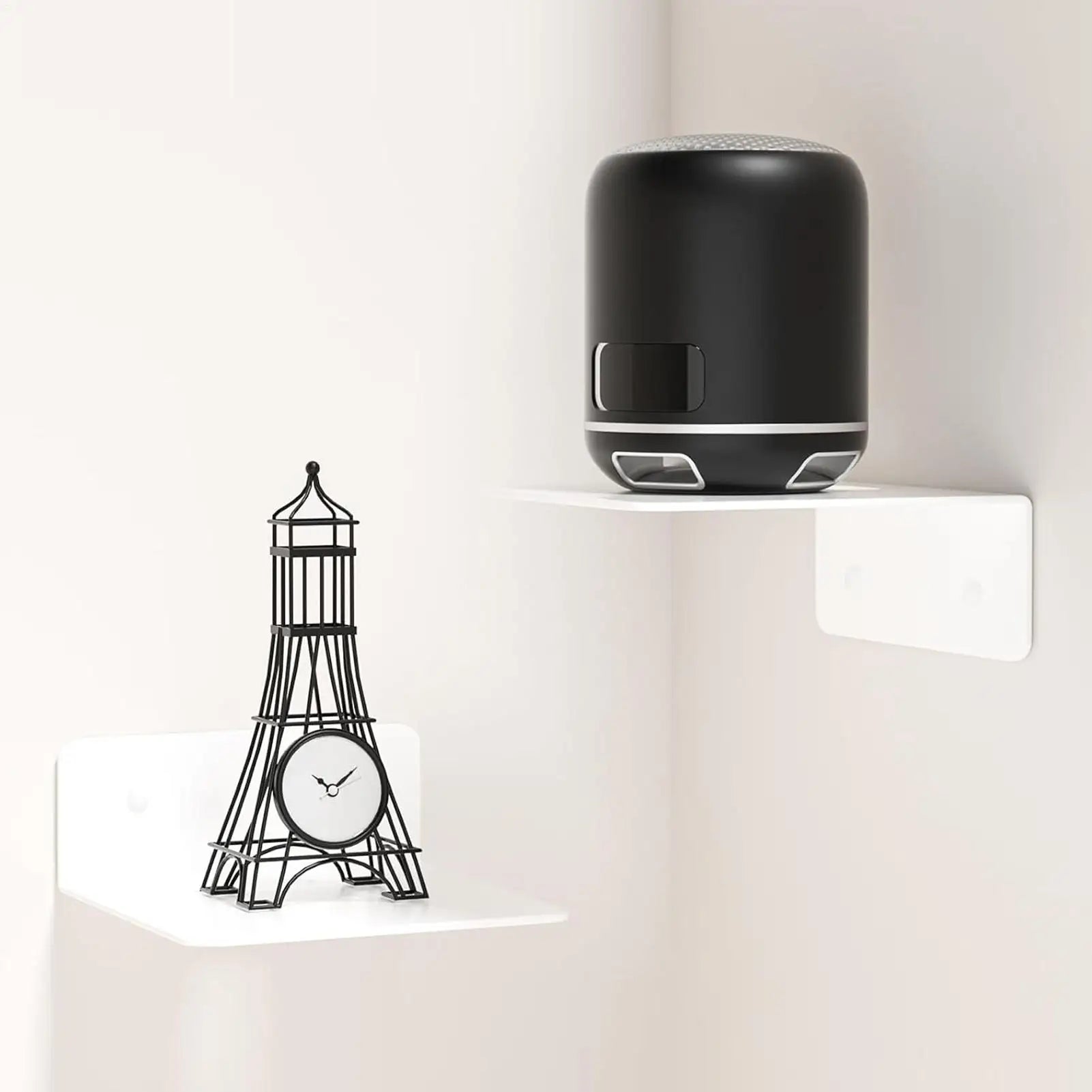 Adhesive Camera Wall Mount Floating Shelf Phone Speaker Router