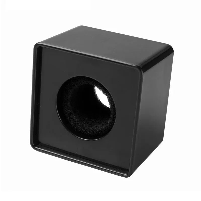 Microphone Flag Station Cube ABS Square Flags Interview Mic Logo Mark Zpaxo black