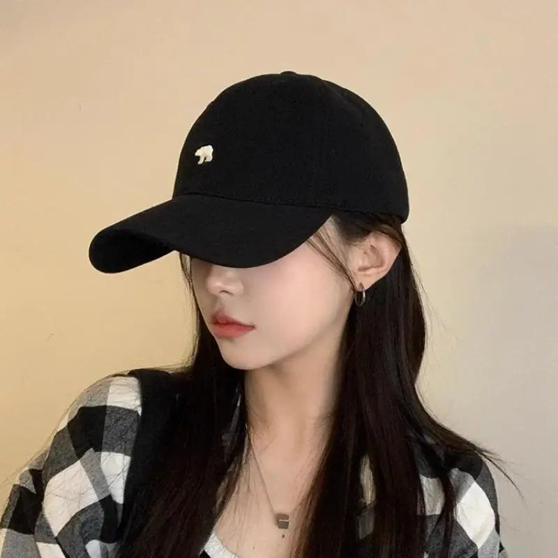 Unisex Bear Design Baseball Cap – Soft Adjustable Dome Hat