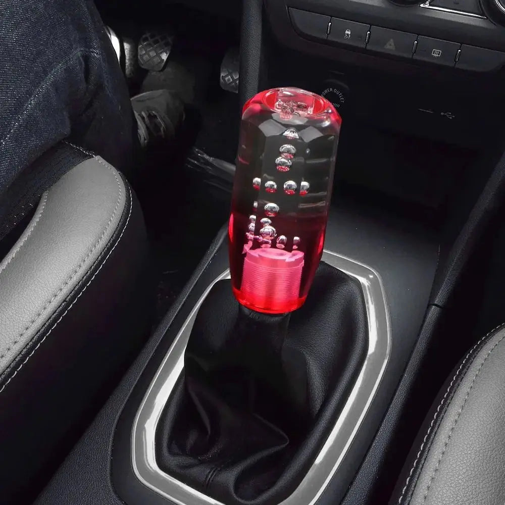 Transparent Bubble Gear Shift Knob Crystal Manual Shifter Head Zpaxo