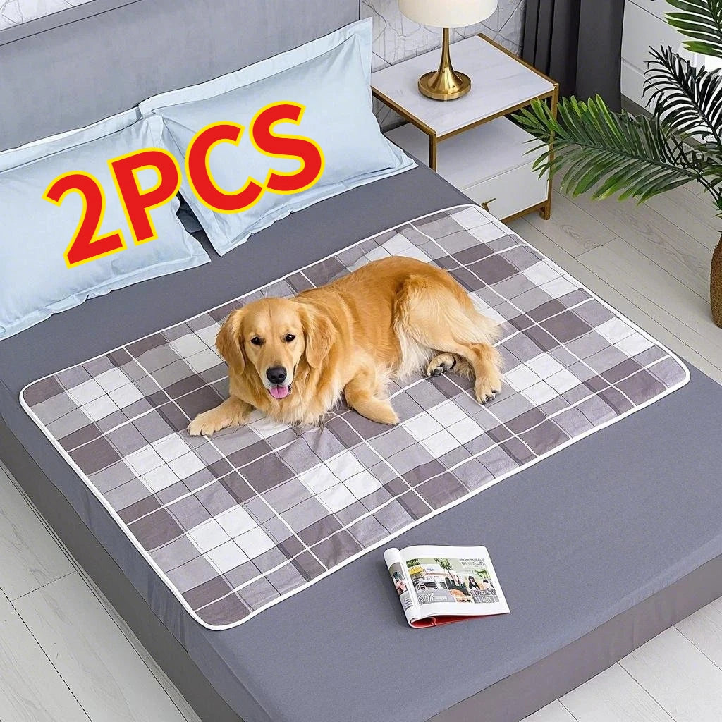 2PCS Bed Protection Pads Washable Reusable Absorbent Anti Slip for Adults Dog Cat Thick Care Pads for Adults Zpaxo