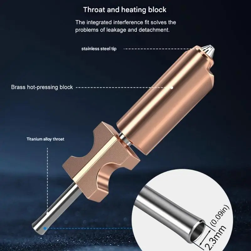 652F 4Pcs Hardened Steel Nozzle Quick Release Mechanism High Wear Resistance for AD5X Printing Zpaxo