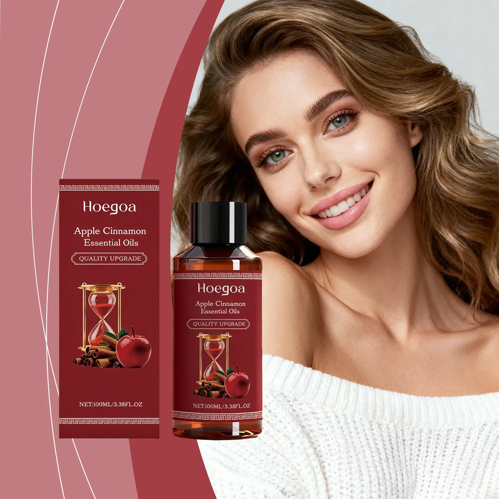 Apple Cinnamon Hair Care Oil Relieving Scalp Dryness Moisturizing Smoothing Improving Hair Shine Texture Refreshing Scalp Zpaxo