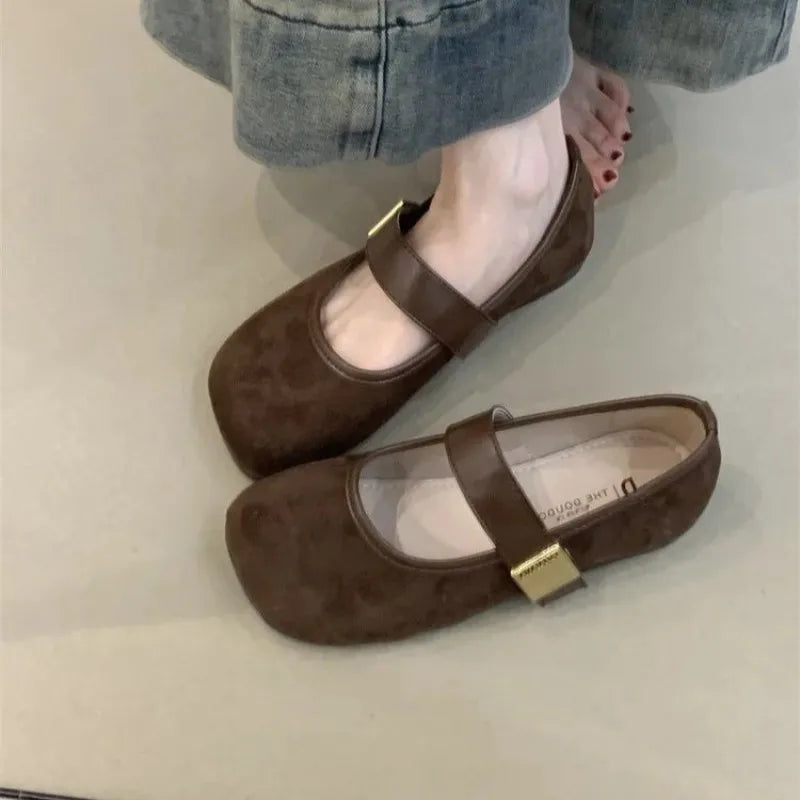 Shallow Mouthed Flat Sole Single Shoe Women 2026 Spring Autumn Soft