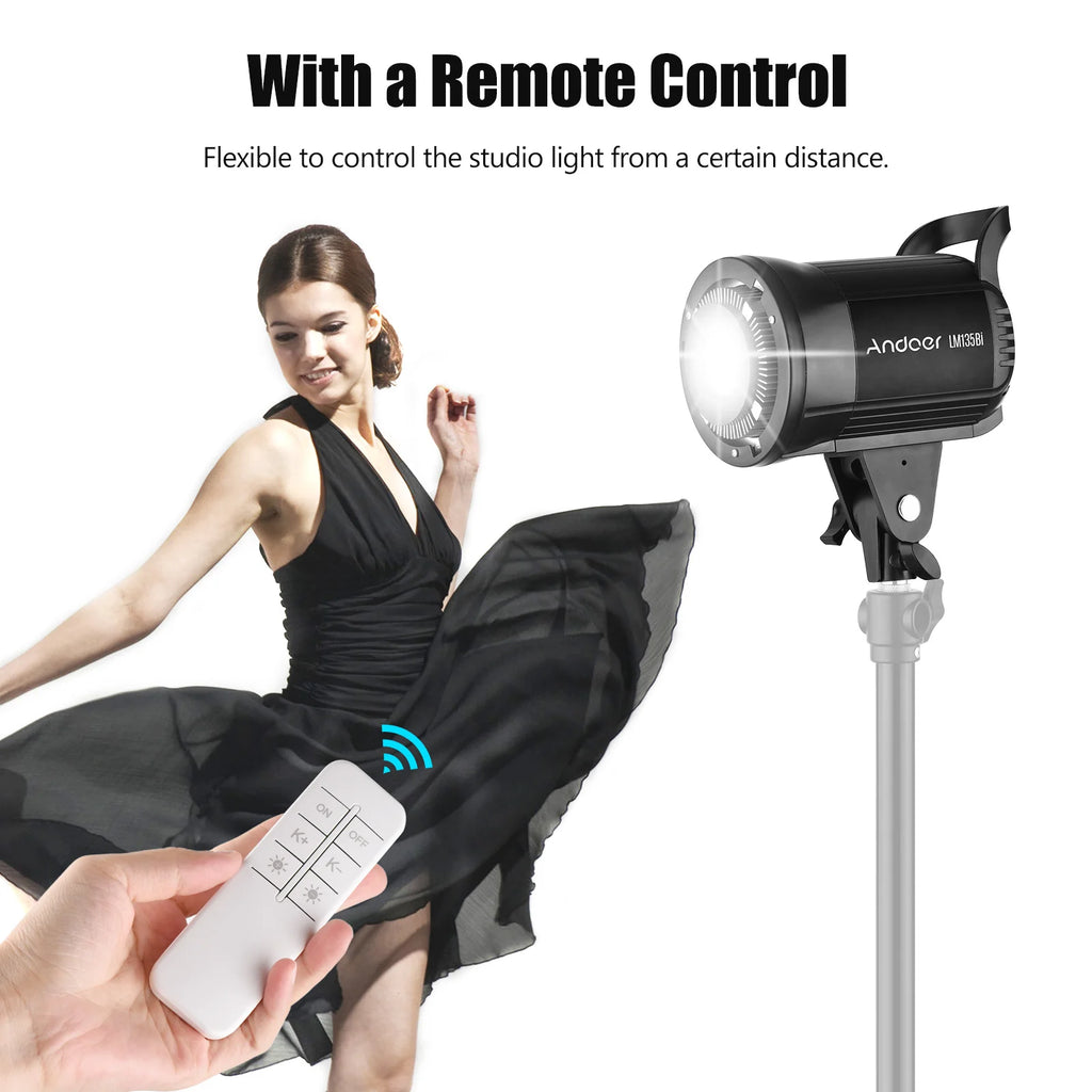 Portable LED Photography Fill Light 135W Studio Video 2800K 5600K