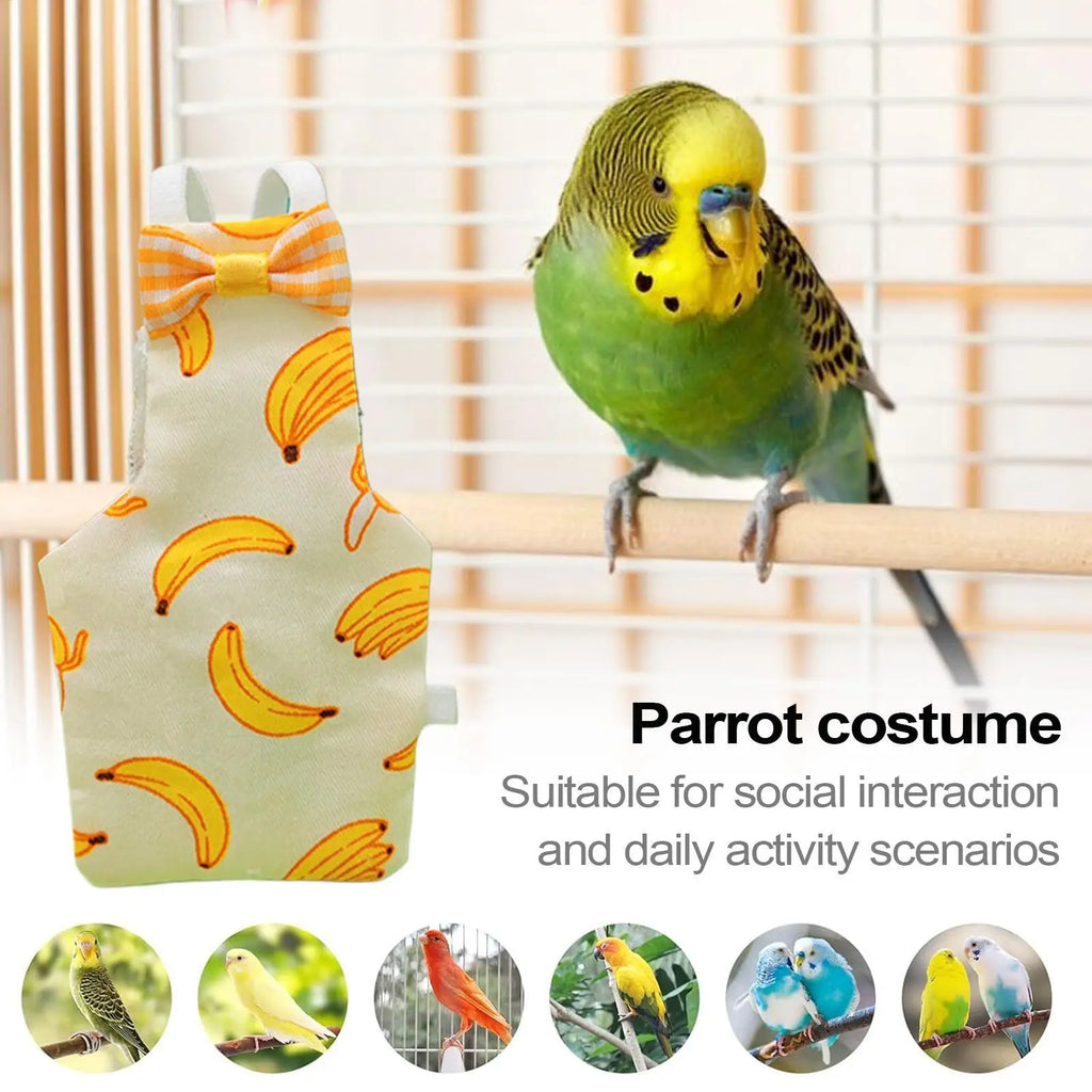 Cockatiel Diaper Parrot Nappy Bird Clothes 3 Pieces Breathable Washable Animals Clothing for Parakeet Budgerigar Canary Macaw Zpaxo