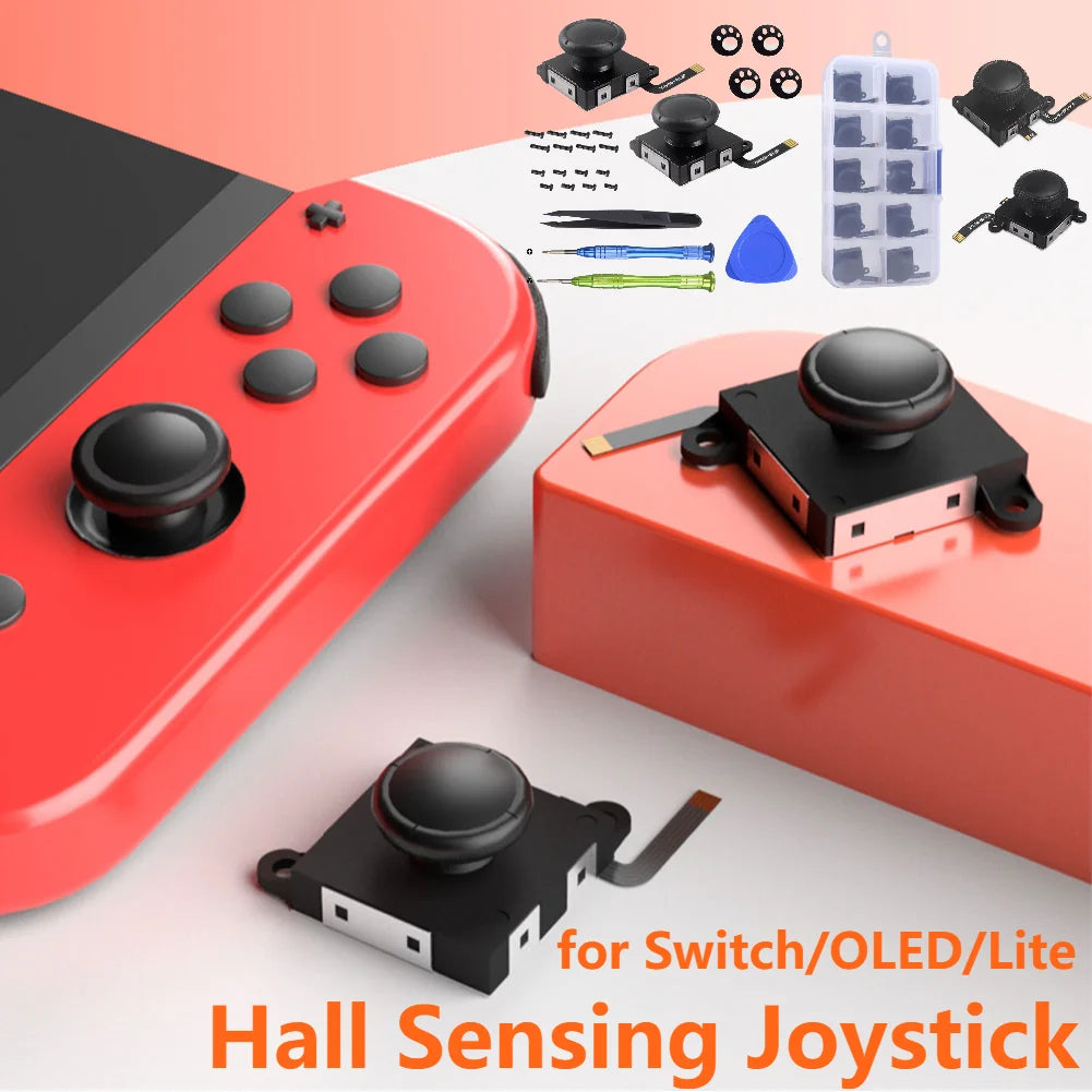 1 2 Hall Effect Joystick Switch Lite OLED Joycon Replacement Analog