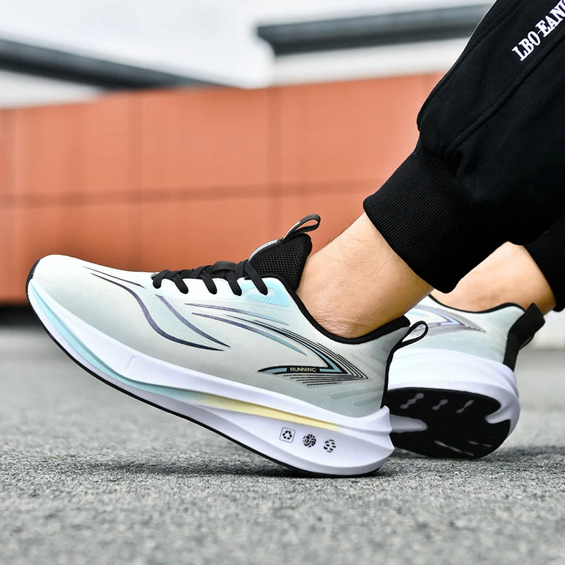 Men's Casual Sneakers Luxury Trainer Shoes Breathable Race Running