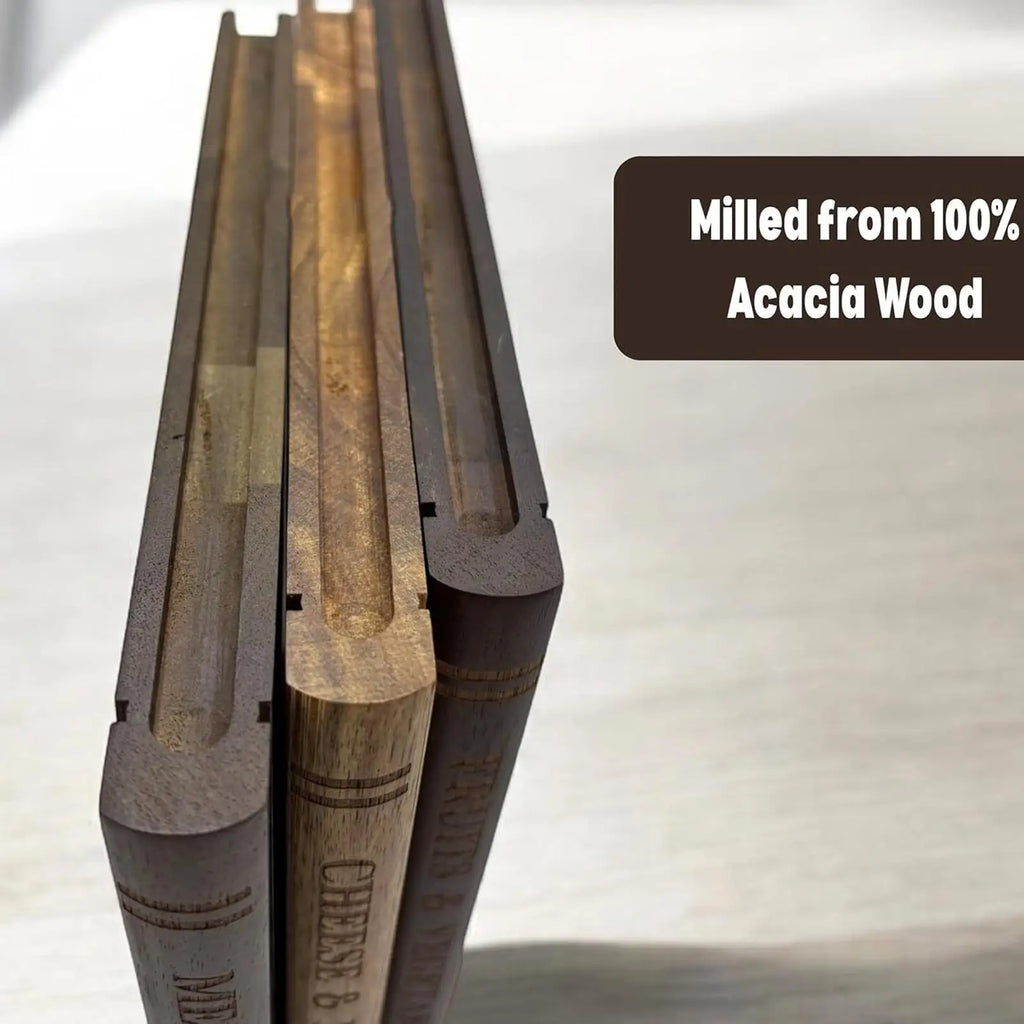 Cutting Boards for Kitchen 3 Pieces Book Shaped Thickened Supplies Chopping Boards for Kitchen for Cheese Meat Vegetables Home Zpaxo