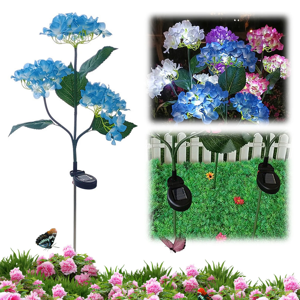 Twinkling Tree Hydrangea Lights 15H Lighting Time Adjustable Leaves