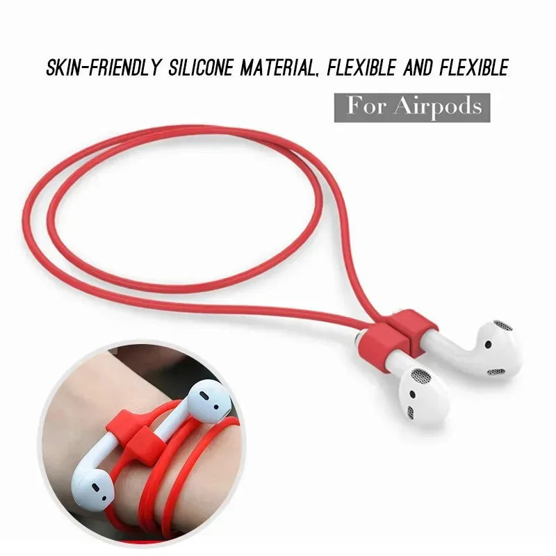 Magnetic Silicone Anti-Lost Neck Strap for AirPods (1–5 Pack)