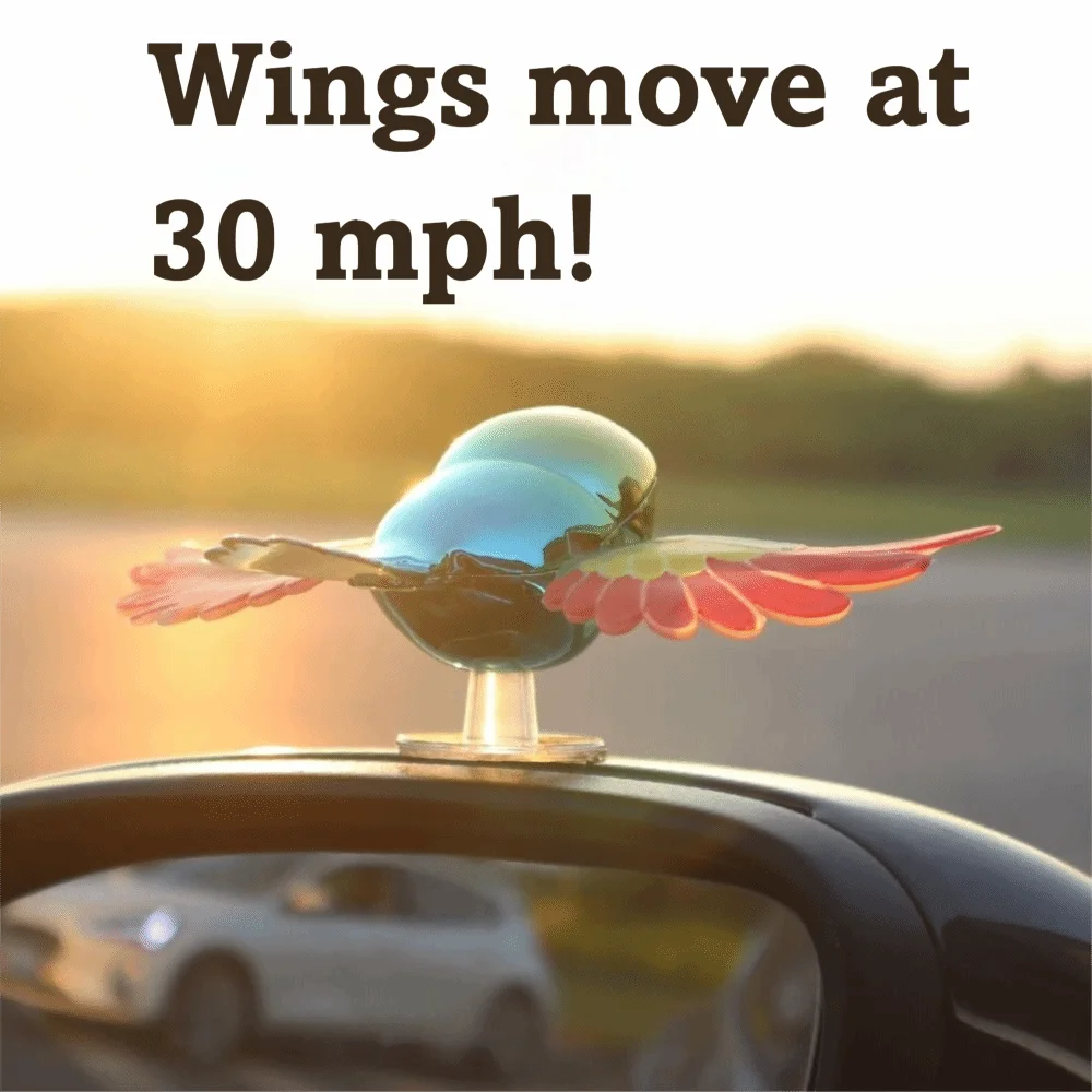 Shaking Wings Design Motorcycle Rearview Mirror Decoration Decorative Accessories Bird Shape Car Sunroof Decoration Zpaxo