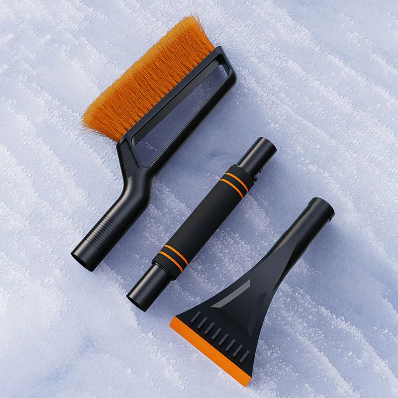 2 in 1 Multi-Functional Car Snow Removable Brush Winter Car Ice Shovel Extendable Ice Scraper Car Cleaning & Maintenance Tools Zpaxo