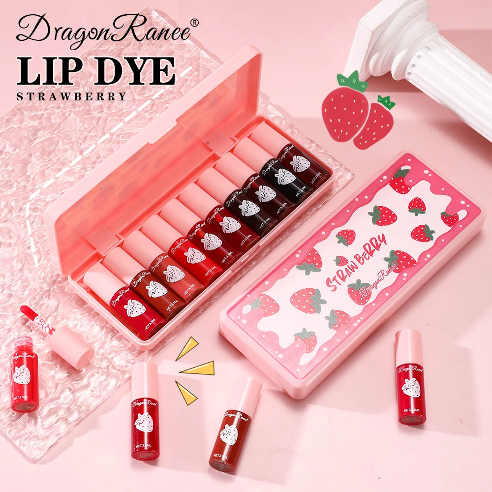 10 Pack Lipstick Water Stain Lip Lotion Lipstick Lasting Color Film Lipstick Water Light Stain Lipstick Water Non fading Lipstic Zpaxo