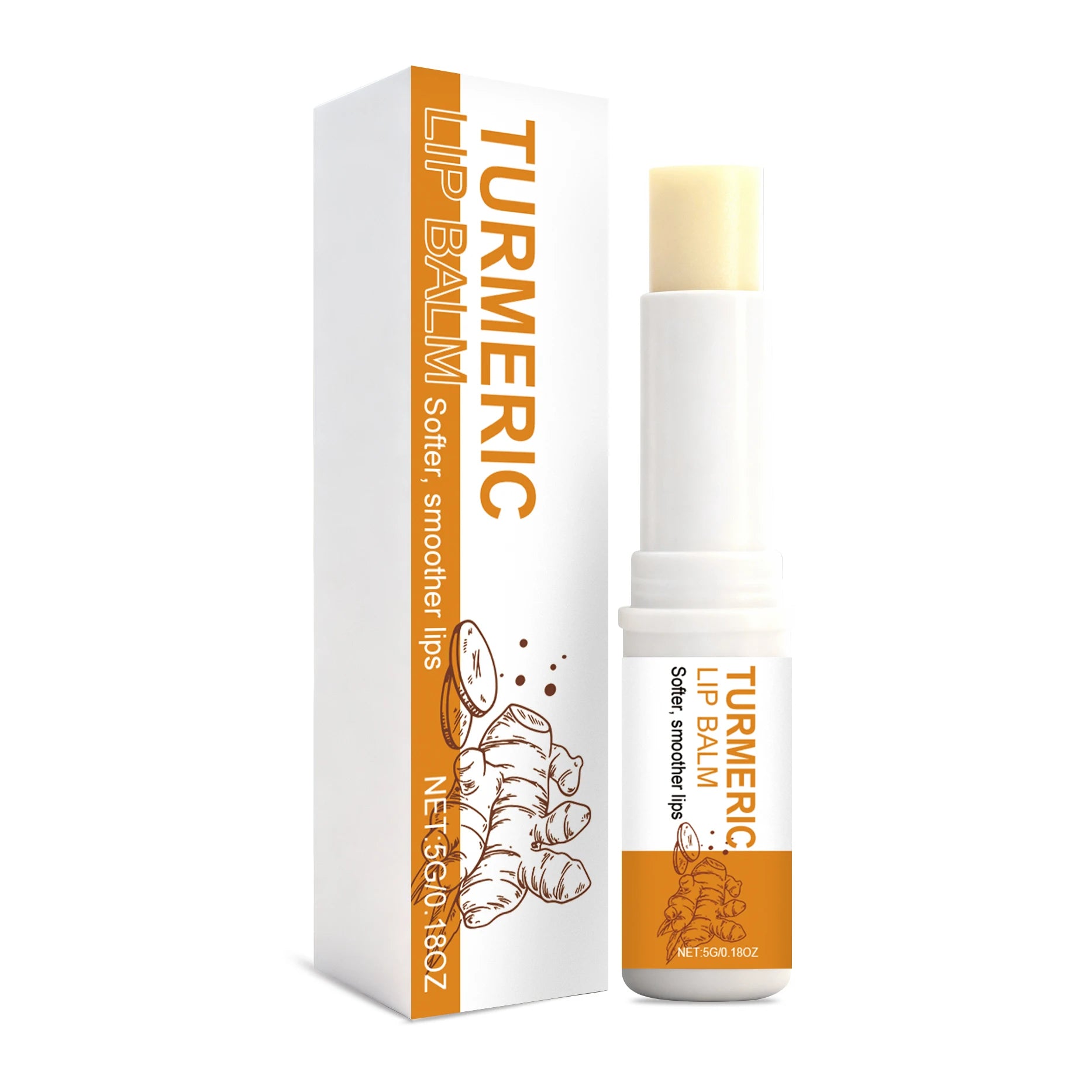 Turmeric Moisturizing Lip Balm – Brighten, Repair & Hydrate Lip Balm Zpaxo 5g
