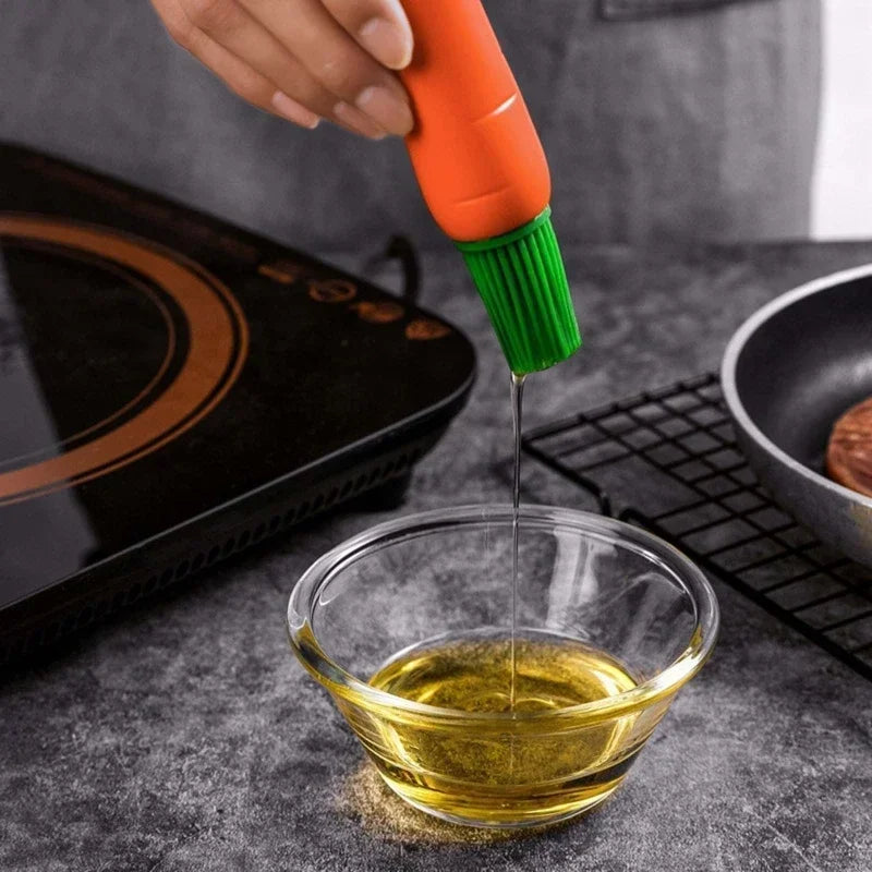 Carrot Silicone Basting Brush – BBQ & Pastry Oil Brush Silicone Basting Brush Zpaxo