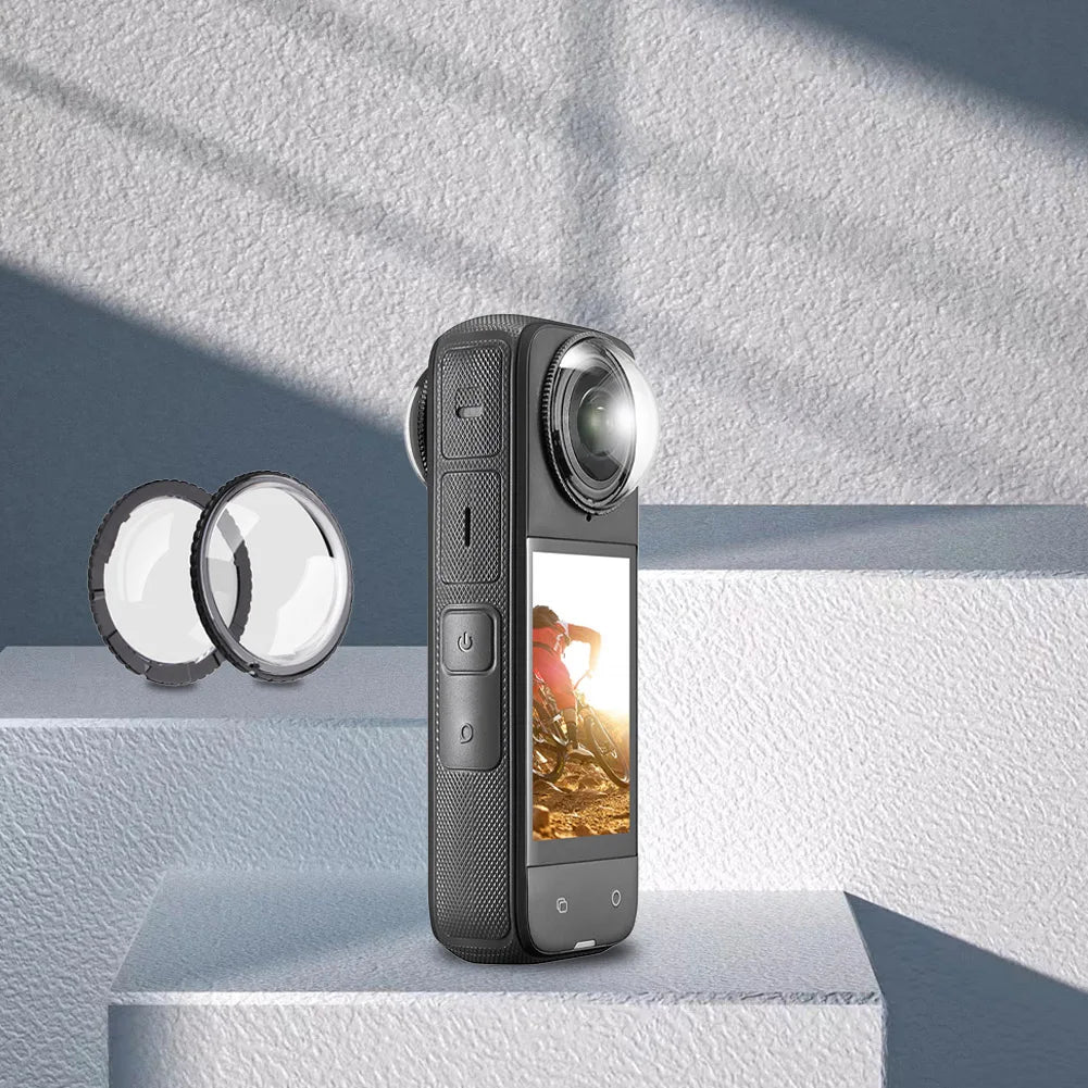 Lens Guards X4 Protector Tempered Glass Front Back Camera Cap