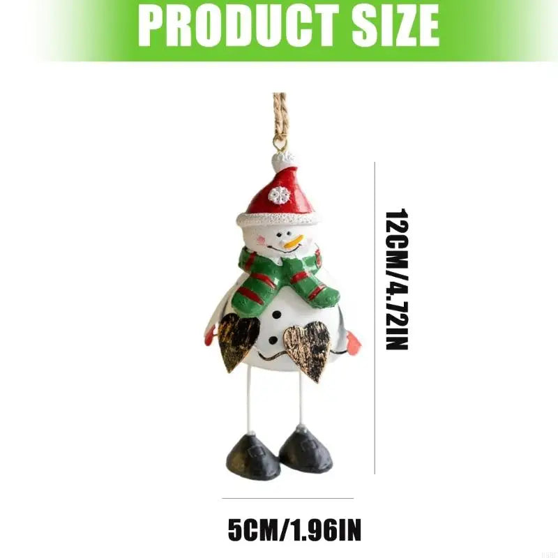 Resin Iron Christmas Hanging Decorations Santa Reindeer Indoor