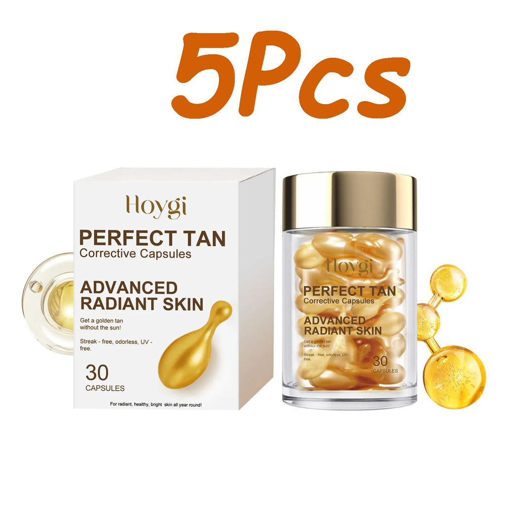 Hoygi Portable Tanning Capsules – Sunless Self-Tanning Serum 30ct Self-Tanning Serum Zpaxo 150 capsules
