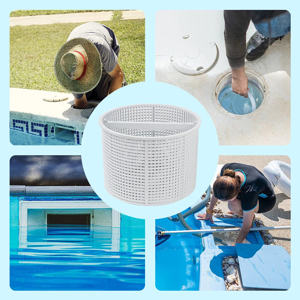 Pool Skimmer Basket Replacement For Hayward SPX1082 B-152 Above Ground Pool Skimmer Basket Handle Swimming Pool Cleaning Tool Zpaxo
