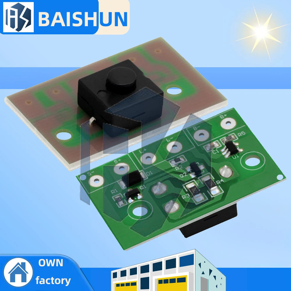 3 7V Light-activated Solar Lamp PCB Module Switch-equipped Arduino Zpaxo Default Title