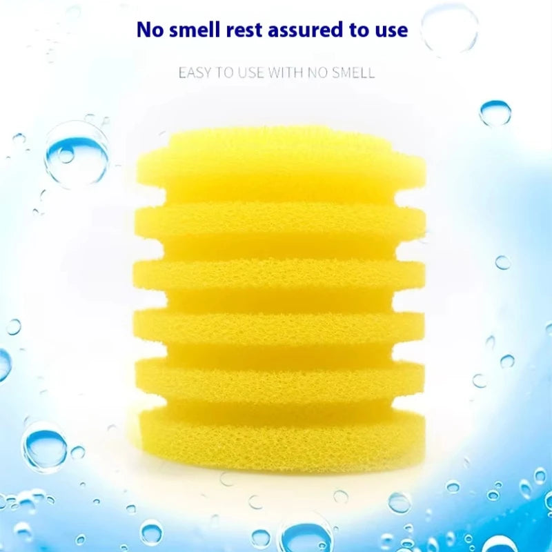 Yellow Biochemical Sponge Replacement Filter Element Built Aquarium