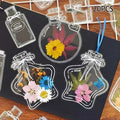 Personalized Glassware Drie Bookmarks Dried Flowers Plant Samples Zpaxo 20PCS