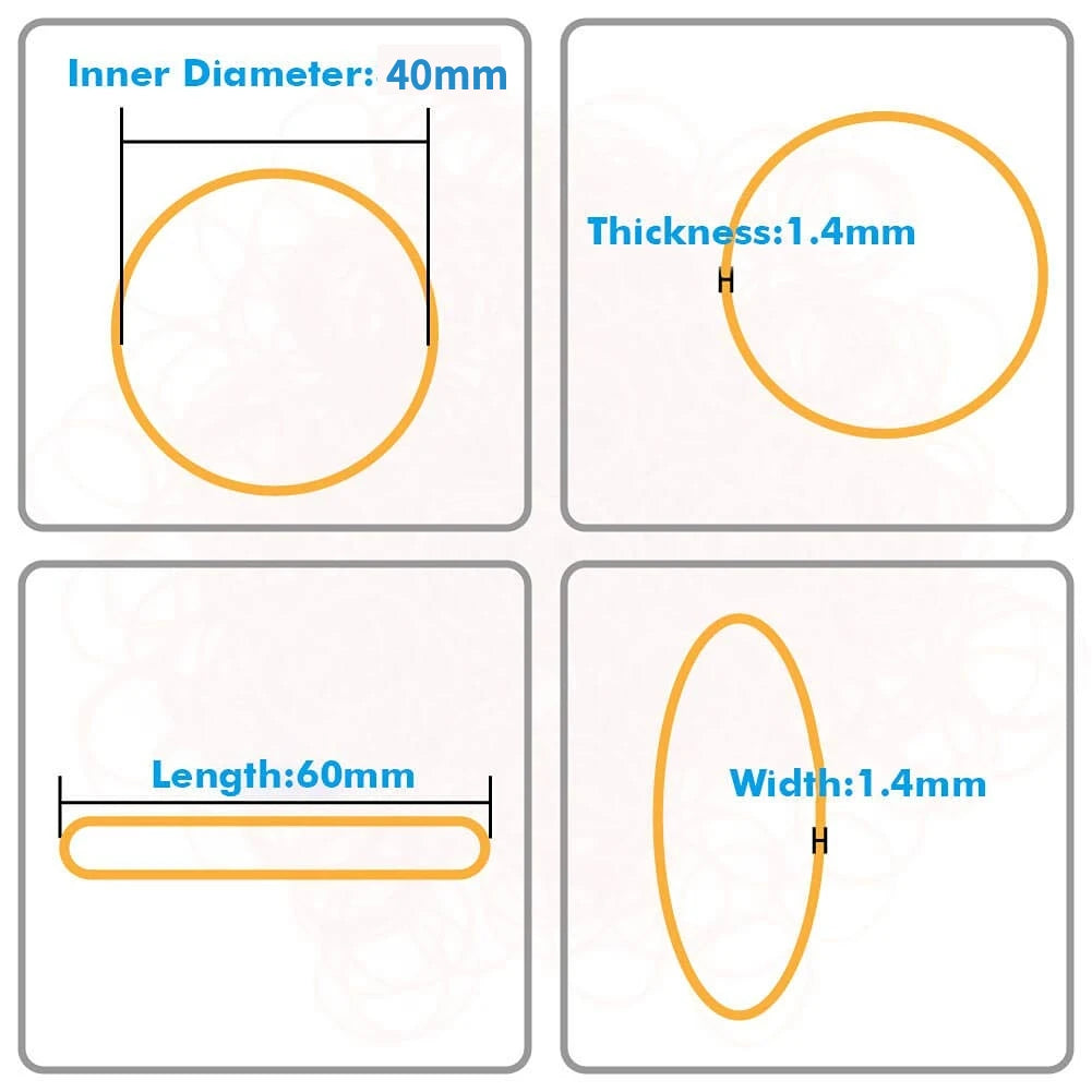 100/300/1000 Pcs Rubber Bands High-elasticity Durable High-temperature Resistant Yellow Rubber Band For Office School Supplies Zpaxo