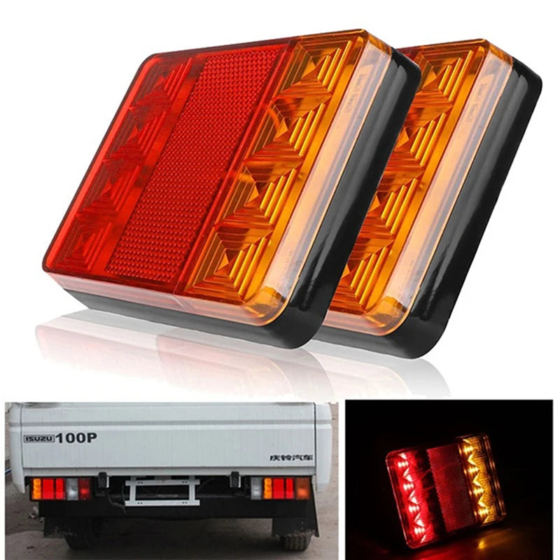 Car Truck LED Rear 12V Lights Lamps Waterproof Tailighttail Light