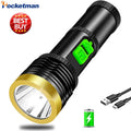 POCKETMAN 3800 Lumen USB Rechargeable LED Flashlight – 3 Modes
