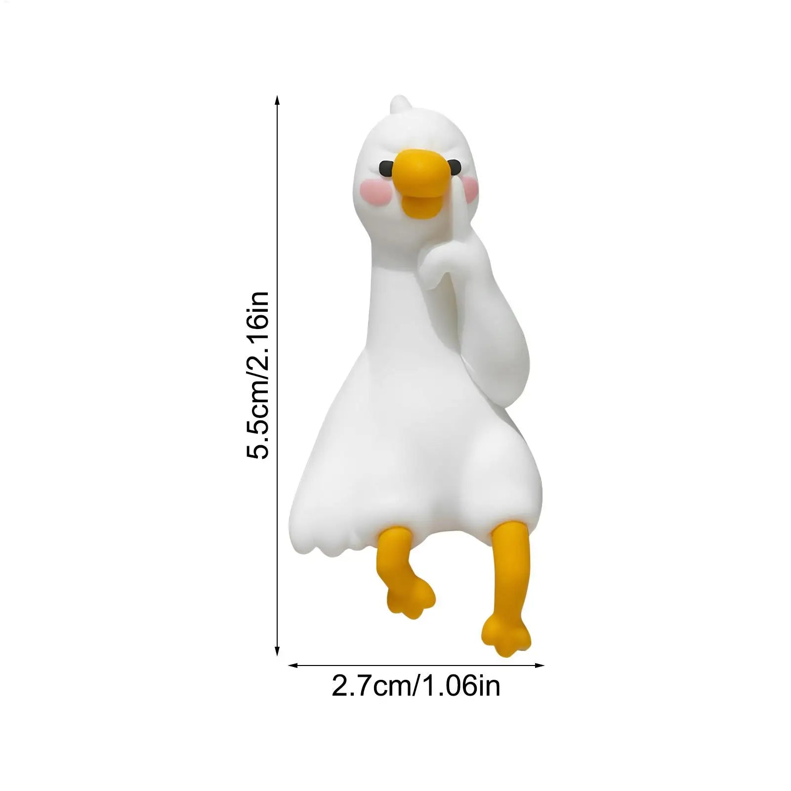 Computer Monitor Decor Figurines Geese Picture Frame Animal Sculpture