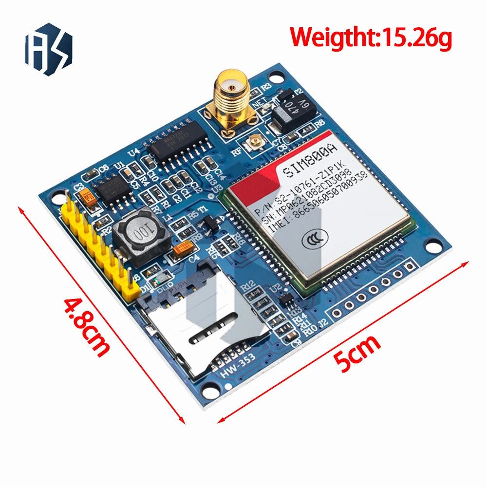 SIM800A GSM GPRS Development STM32 900 1800MHz Dual-band Antenna Zpaxo