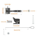 Gate Latch Heavy Duty Wooden Door Security Lock Outdoor Metal Wood