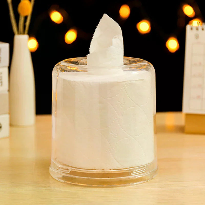 Living Room Desktop Transparent Napkin Box Ins Style Home Creative Bathroom Storage Simple Acrylic Square/Round Tissue Box Zpaxo