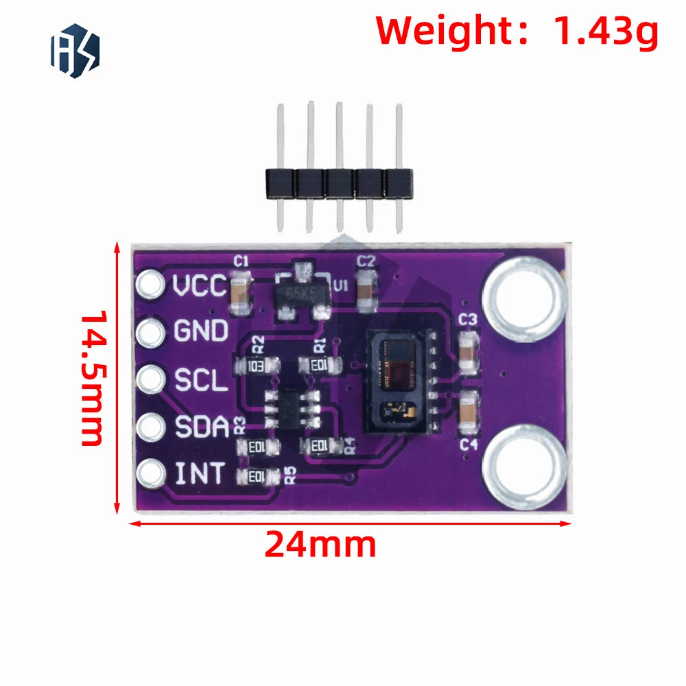 MCU-30105 MAX30105- DC5V Based Optical Sensor Module Smoke Particle Flame Detection for arduino/ST Zpaxo