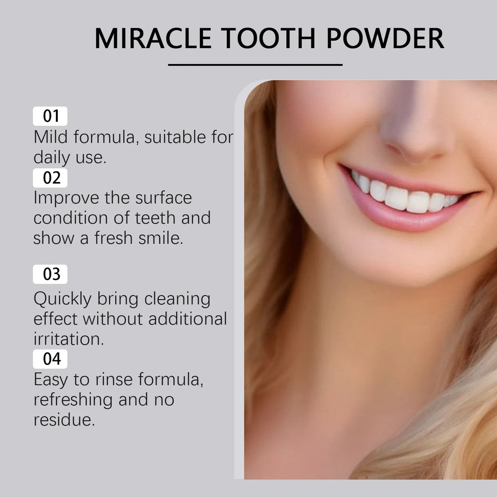 Mint Tooth Powder - Gentle Teeth Cleaning, Fresh Breath, Stain Reduction & Daily Oral Care For Whitening And Shine Zpaxo