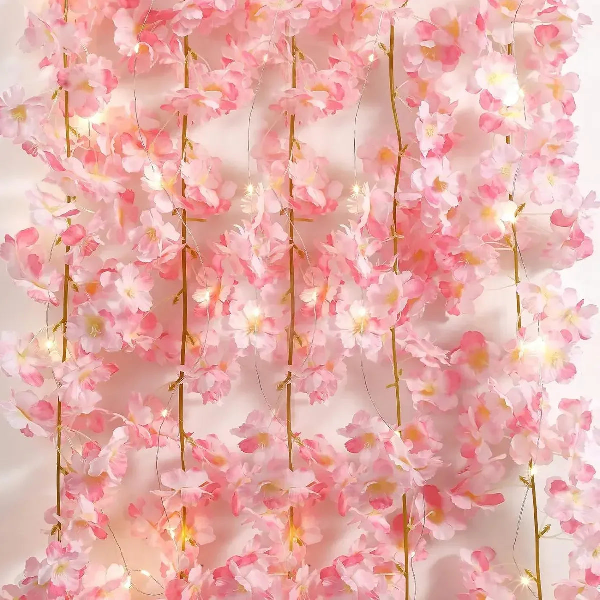 Fairy Lights 2M 20LEDs Cherry Blossom Artificial Flower Garland Zpaxo