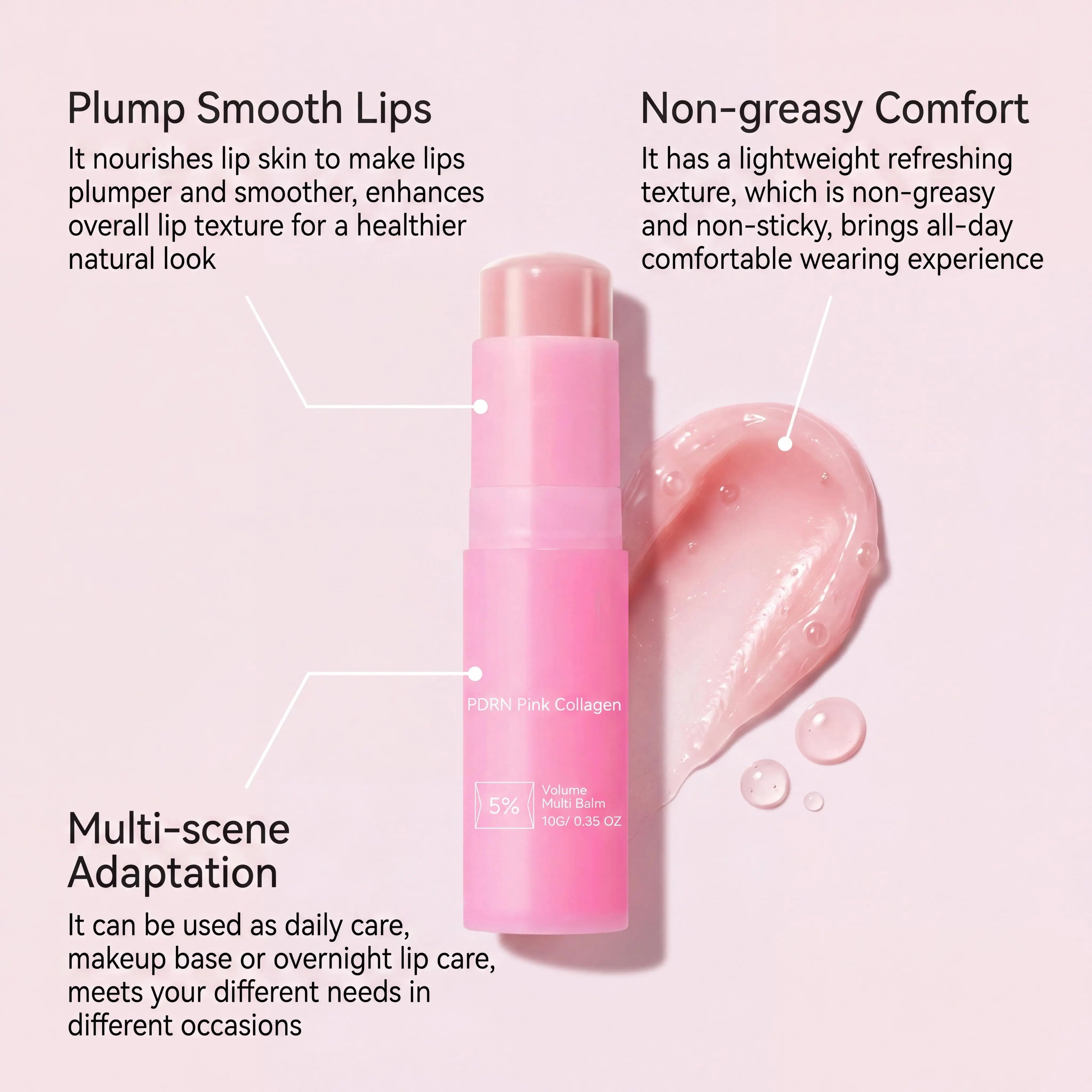 Collagen Multi Balm Stick – Anti-Wrinkle Face & Lip Moisturizer Collagen Balm Stick Zpaxo