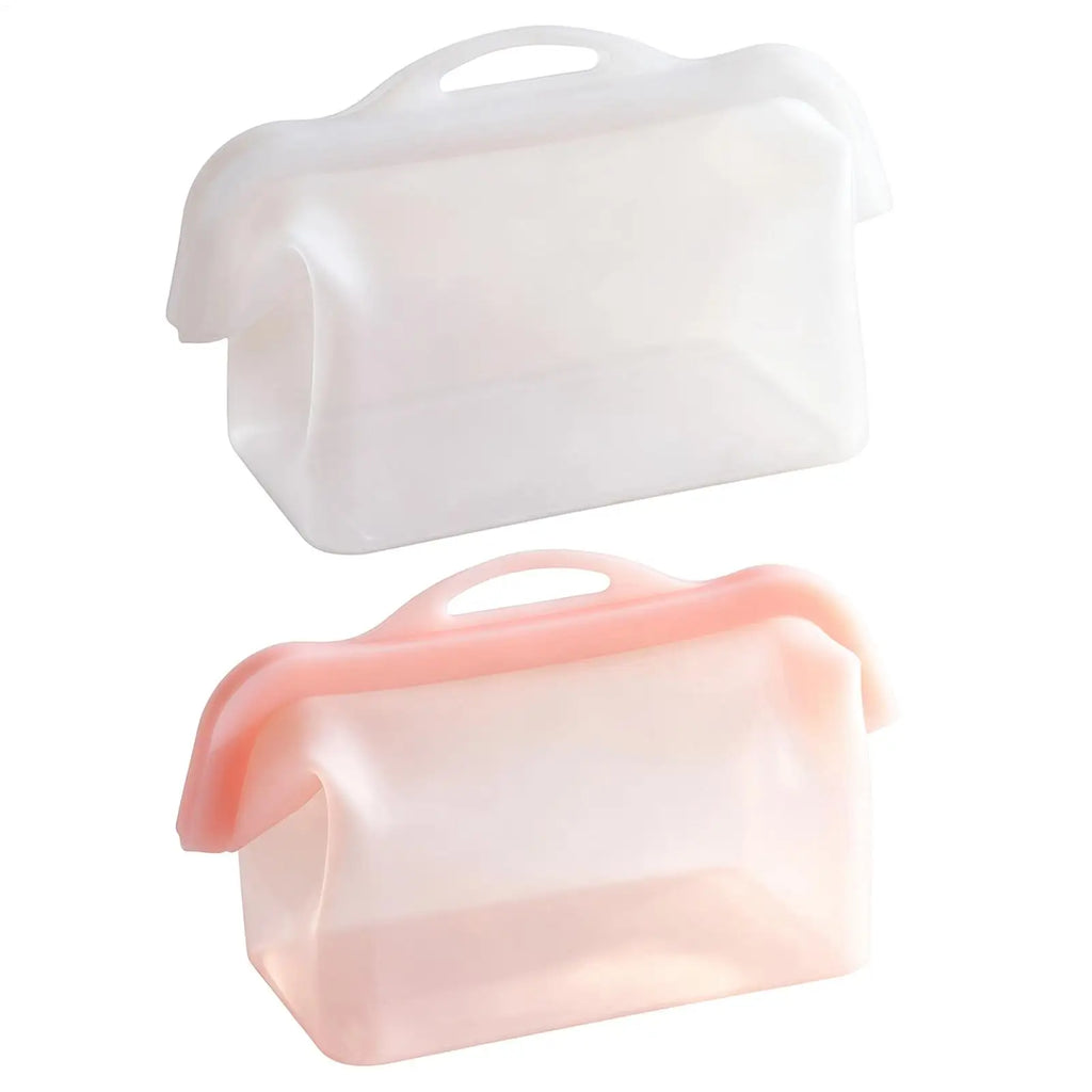 Reusable Silicone Food Storage Bags Stand Up Leak Proof Microwave
