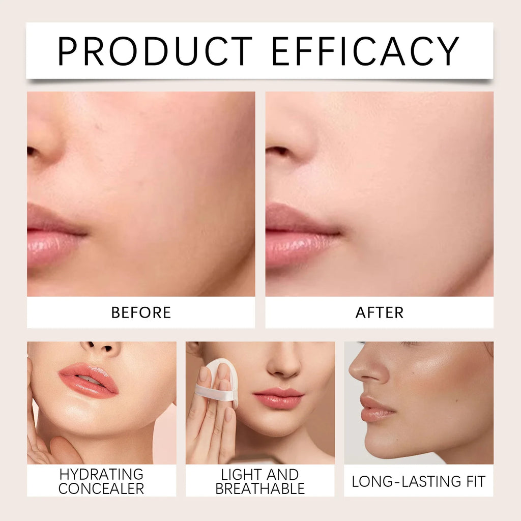 Concealer Lightweight Natural Coverage Of Skin Blemishes Spot Acne Print Cover Dark Circles Long-Lasting Non-Removing Makeup Zpaxo