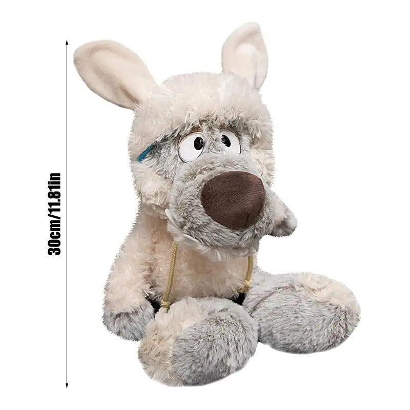 Stuffed Wolf Plush 11.8 Inches Stuffed Toy Sheep Clothing Huggable Dolls Soft Plush Collectible Home Decoration For Sofa Living Zpaxo