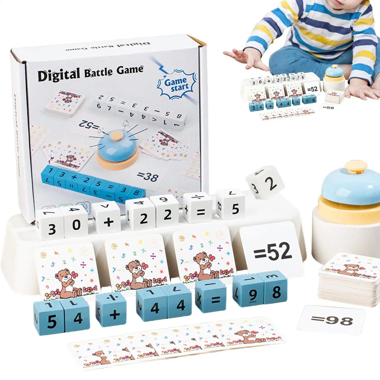 Wooden Number Building Blocks Number Interactive Learning Toys Math Manipulatives Blocks Set For Kids Boys Home Travel Classroom Zpaxo China Mainland