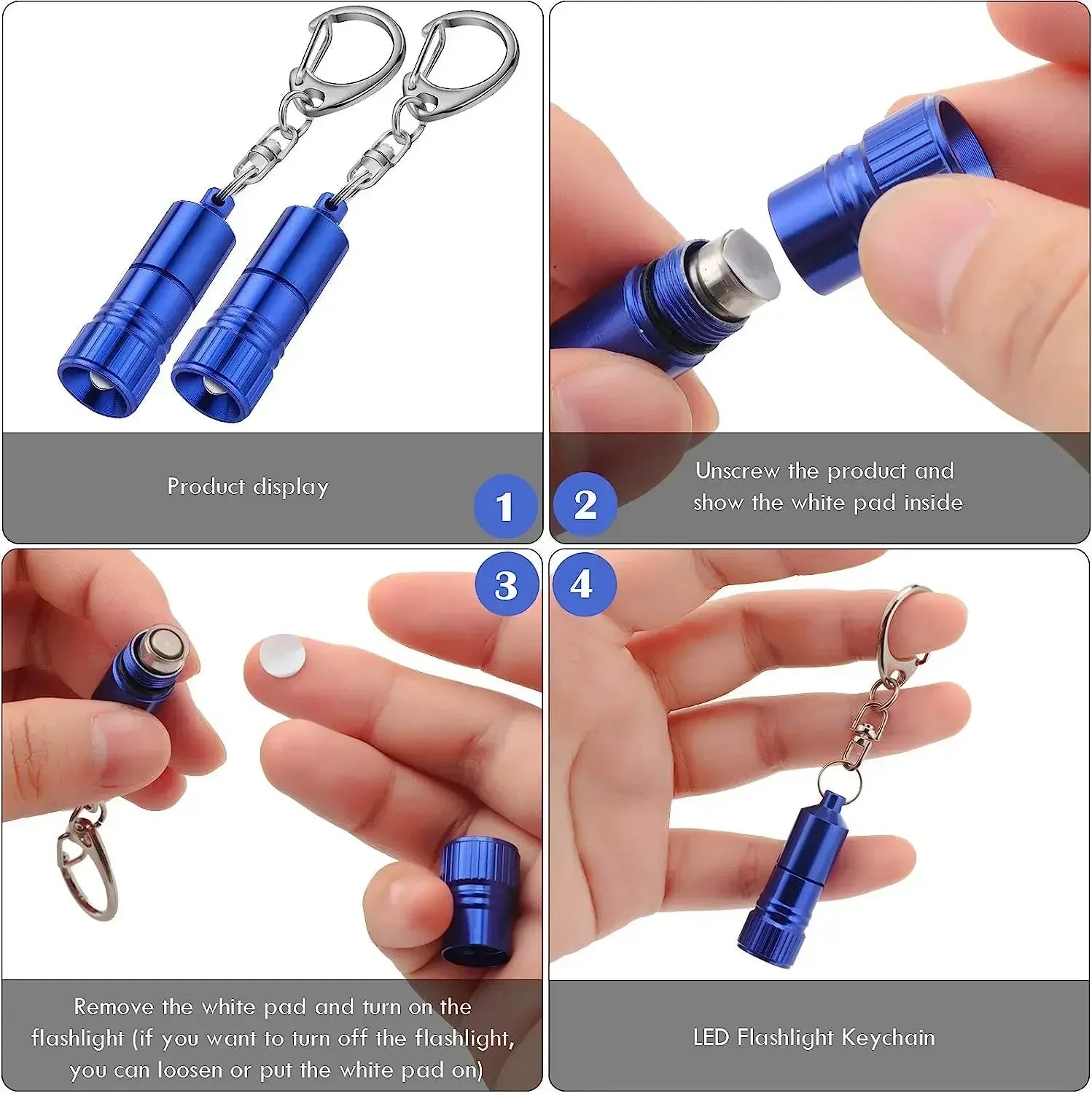 POCKETMAN Mini LED Keychain Flashlight – 800 Lumen EDC Torch