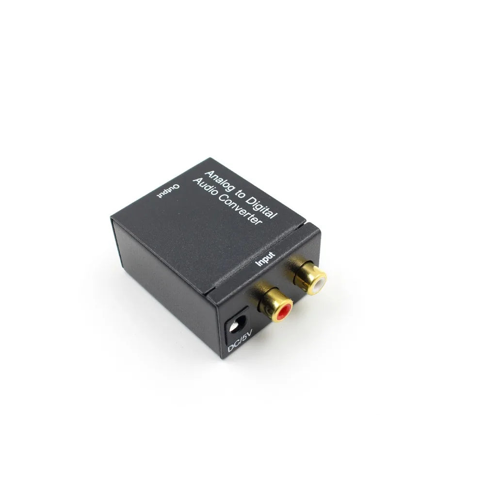 Toslink Audio Analog Digital Converter Decoder Power Cord SPDIF Zpaxo