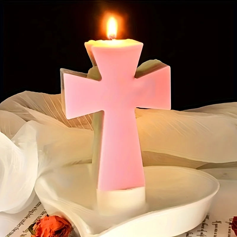 Cross Silicone Mold for Candles, Soap, Resin & Plaster DIY