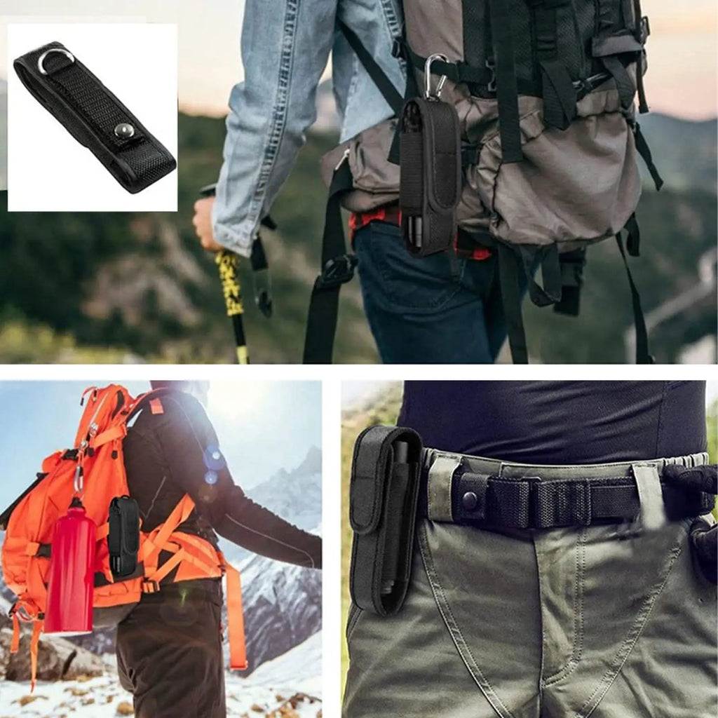Flashlight Cover Case Pouch LED Torch Nylon Protective Hunting